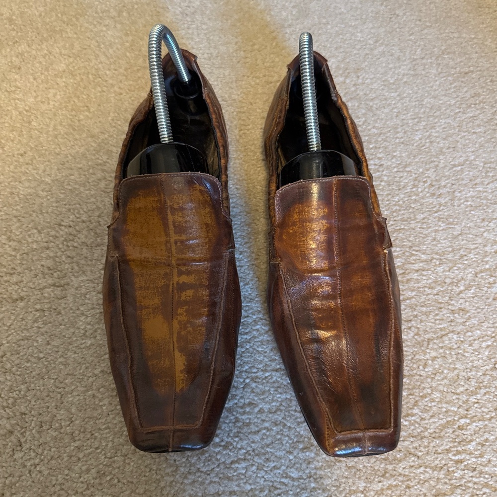 Paciotti leather slip-on loafers